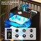 LED Nightstand with Charging Station, Black Nightstand with 3 Drawers, Wireless Charging/USB Ports on Smart Nightstand, Modern Bedside Table with Sensor Light for Bedroom Furniture (Black)